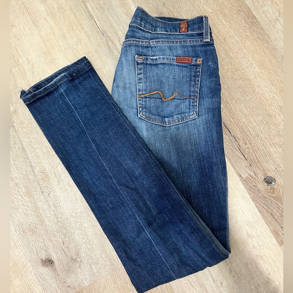 7 For All Mankind // vintage bootcut low rise denim jeans